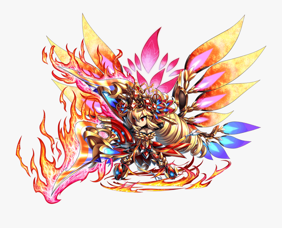 Wildfire Lotus Michele Unit 1002 Alternate Art Clipart - Brave Frontier 2, Transparent Clipart