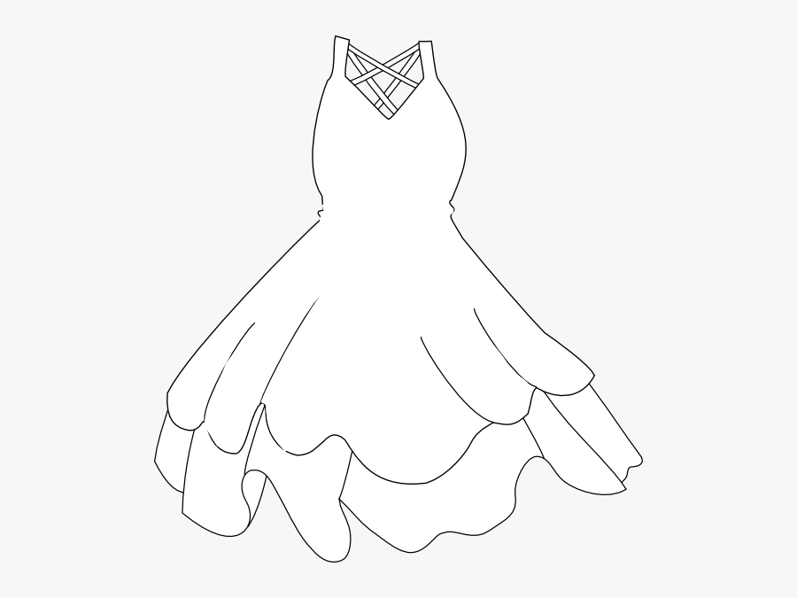 Robe 20clipart - White Dress Clipart, Transparent Clipart