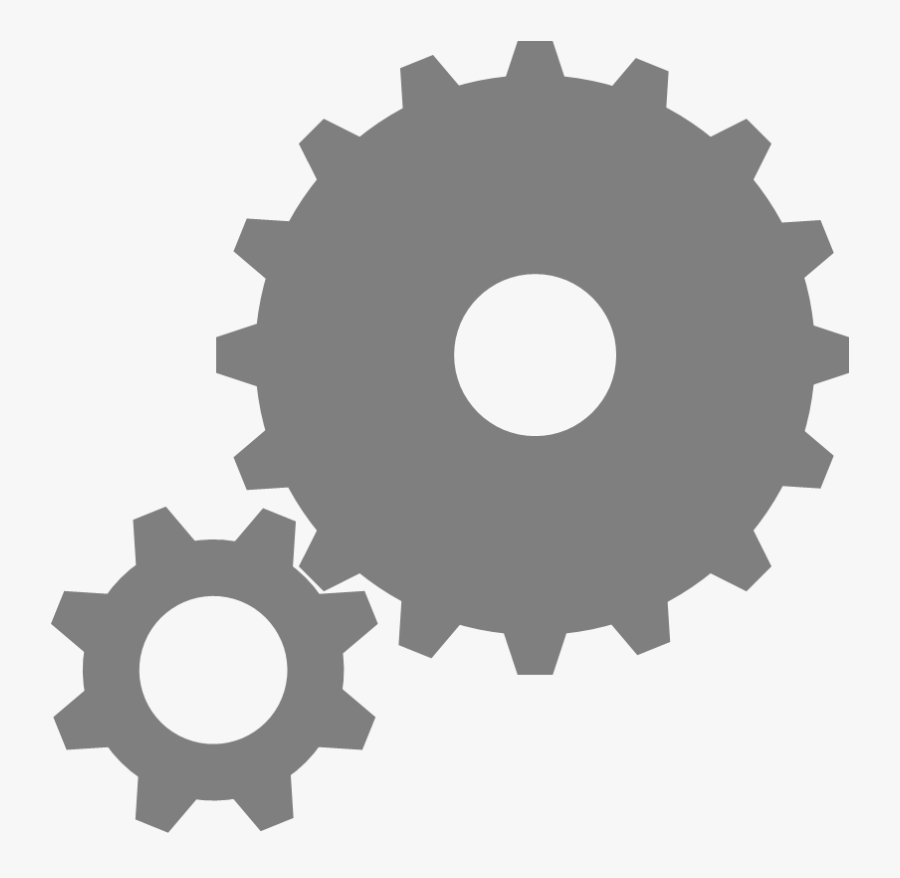 Gears - Big Gear Small Gear, Transparent Clipart