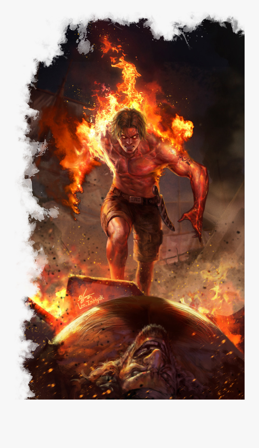 One Piece Ace Blackbeard, Transparent Clipart