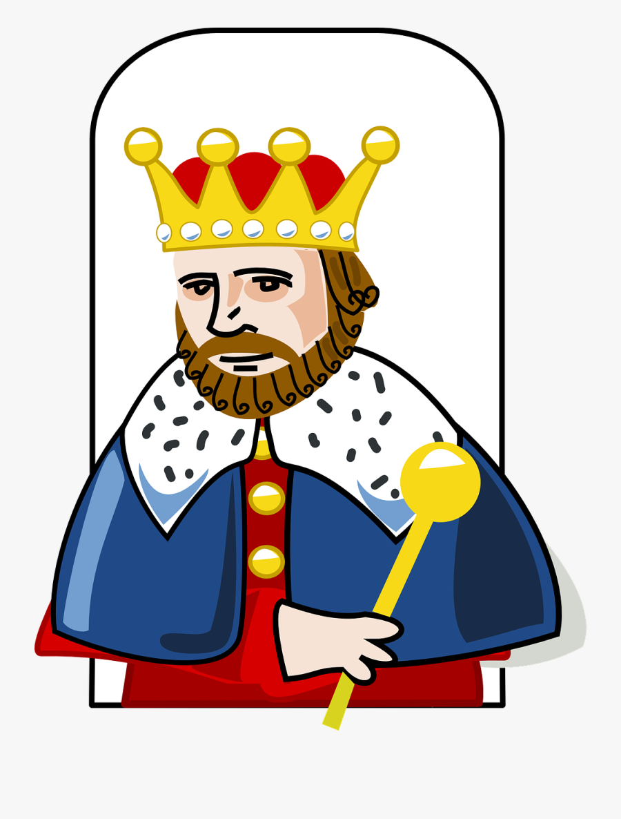 King, Crown, Scepter, Robe, Royal, Man, Isolated - Clip Art Of King, Transparent Clipart