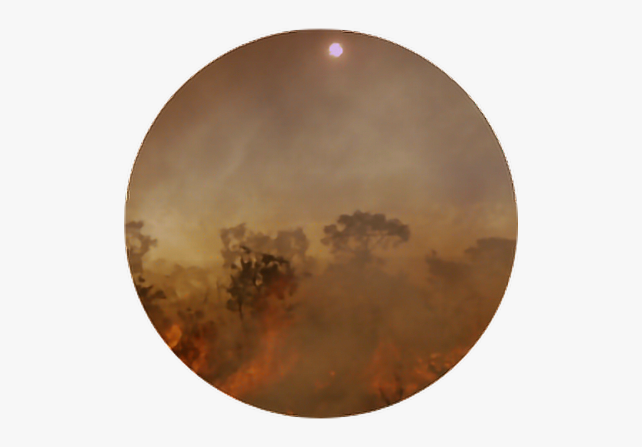 #sun #fire #bushfire #wildfire #brown #hot #smoke #circle - Circle, Transparent Clipart