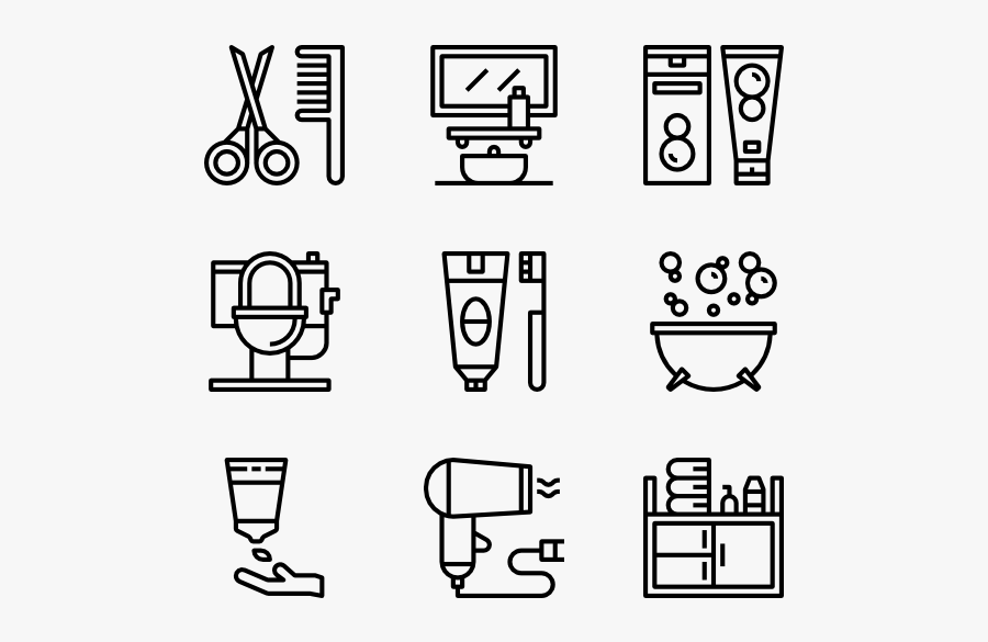 Bathroom Stuff - Qr Code Icon, Transparent Clipart