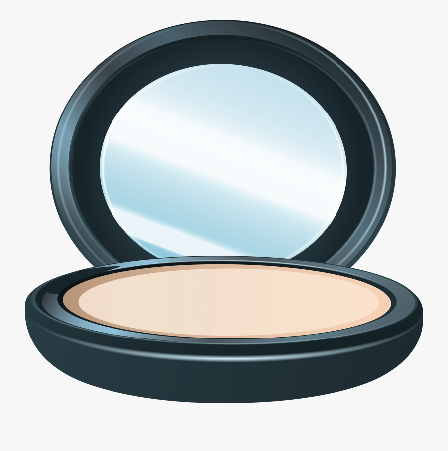Mirror Clipart Compact Mirror - Face Powder, Transparent Clipart