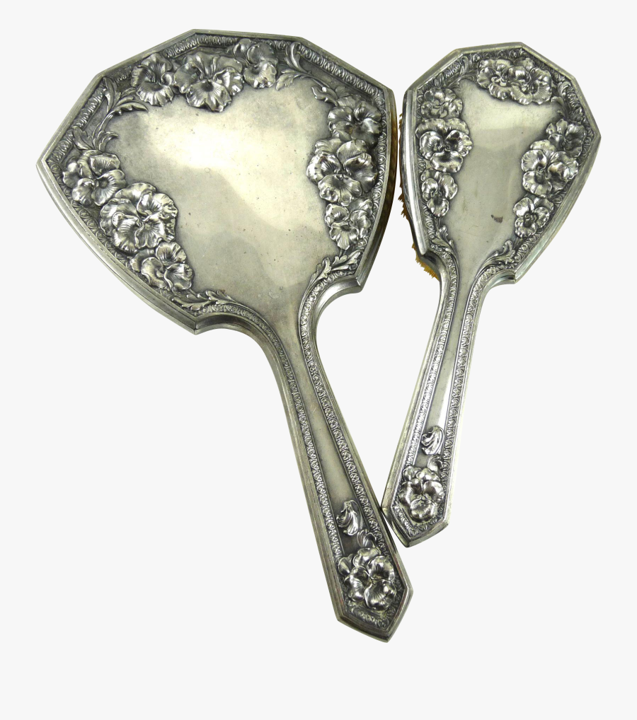 Clip Art Antique Art Nouveau Silver - Silver, Transparent Clipart