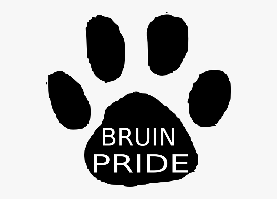 Bruin Pride Svg Clip Arts - Bruin Paw Print, Transparent Clipart