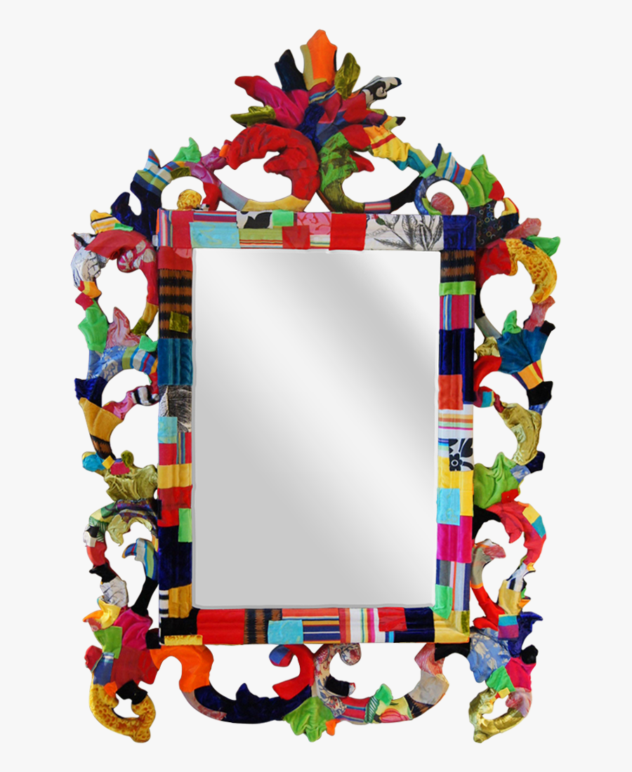 Mirror Clipart Bedroom Mirror - Multi Coloured Framed Mirrors, Transparent Clipart