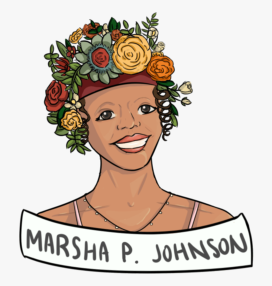 Marsha P Johnson Clip Art, Transparent Clipart