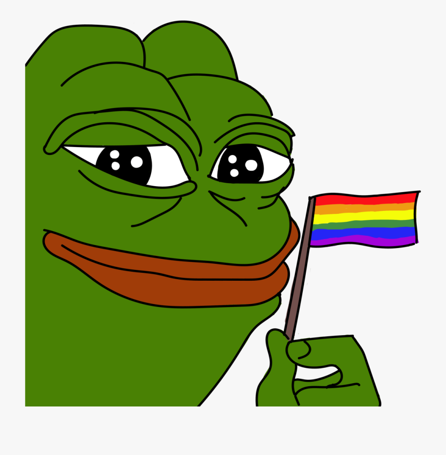 Pepe Pride - Transparent Pepe, Transparent Clipart