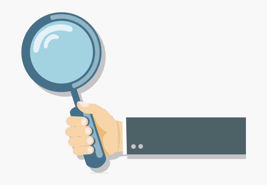 Magnifying Glass Png Hand Hold, Transparent Clipart