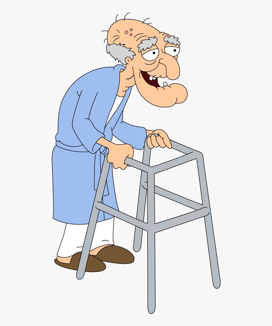 Clip Art Old Man With A Walker - John Herbert Family Guy, Transparent Clipart