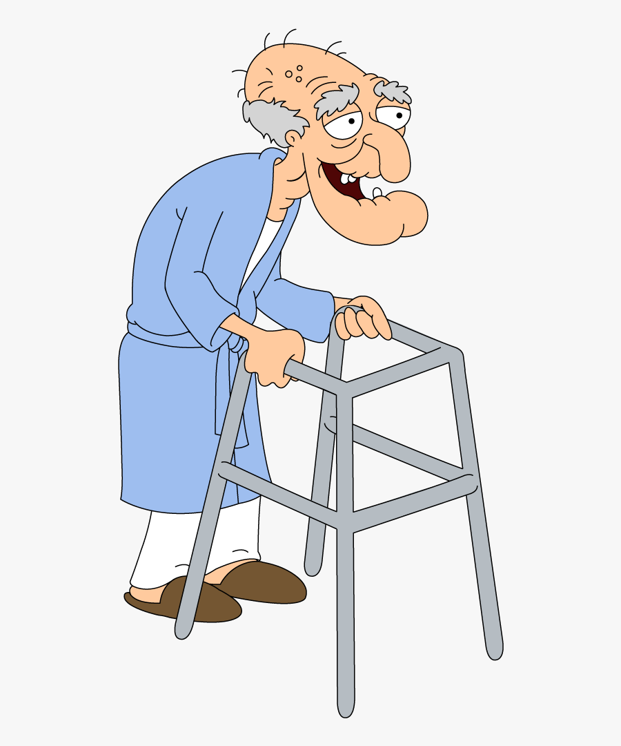 Download Clip Art Old Man With A Walker - John Herbert Family Guy ...