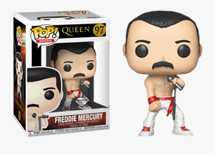 Freddie Mercury Diamond Glitter Us Exclusive Pop Vinyl - Freddie Mercury Diamond Funko Pop, Transparent Clipart
