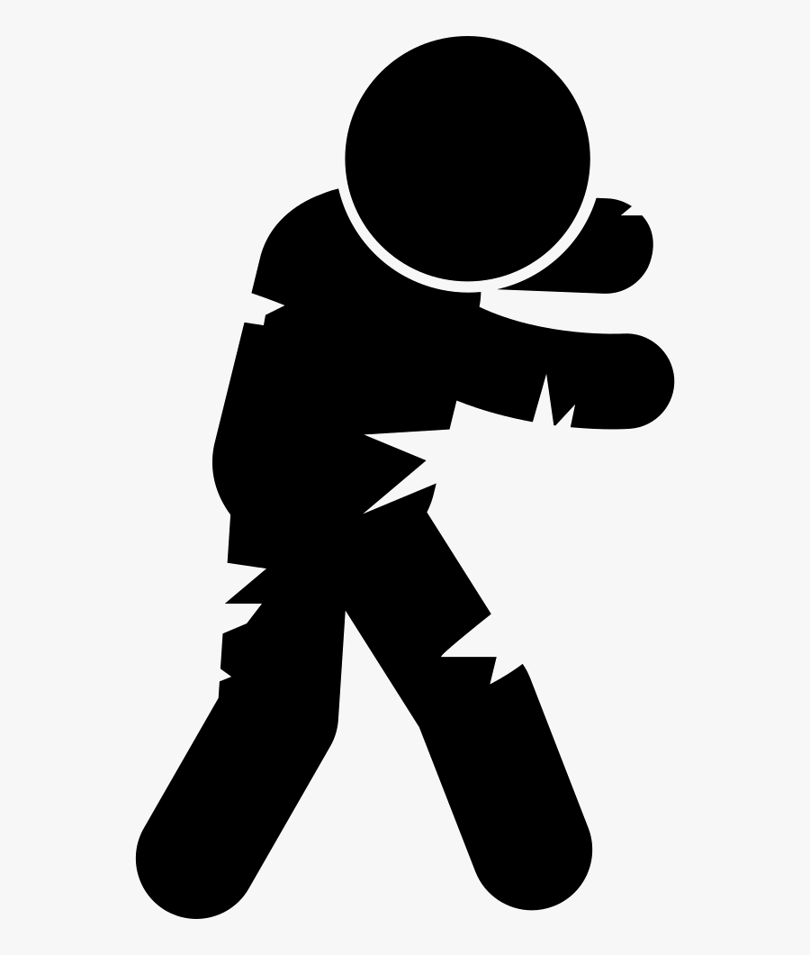 Banner Library Download Walking Male Png Icon Free - Zombie Icon Png, Transparent Clipart