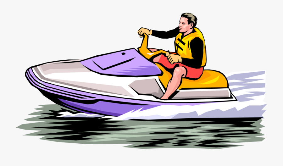 Transparent Water Skier Clipart - Clipart Jet Ski, Transparent Clipart