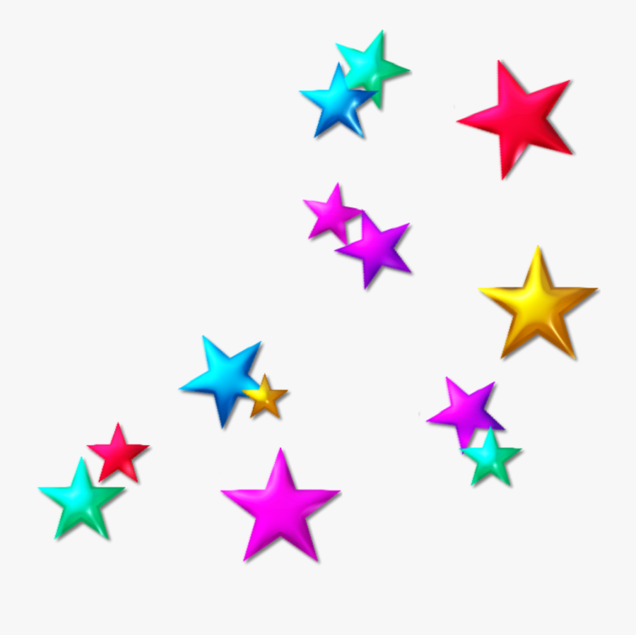 #ftestickers #clipart #stars #colorful - Colorful Stars Png, Transparent Clipart