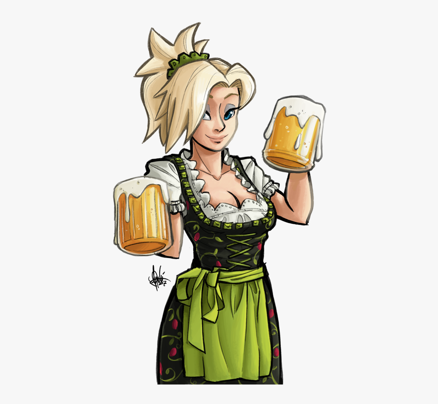 Oktoberfest Clipart Oktoberfest Girl - Overwatch Mercy St Patrick's Day, Transparent Clipart