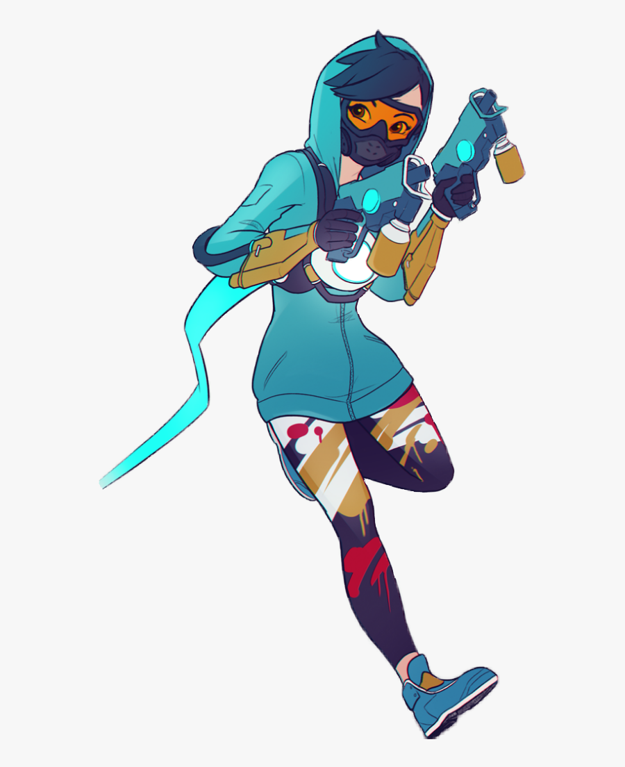 #overwatch #tracer #grafitti - Cartoon, Transparent Clipart