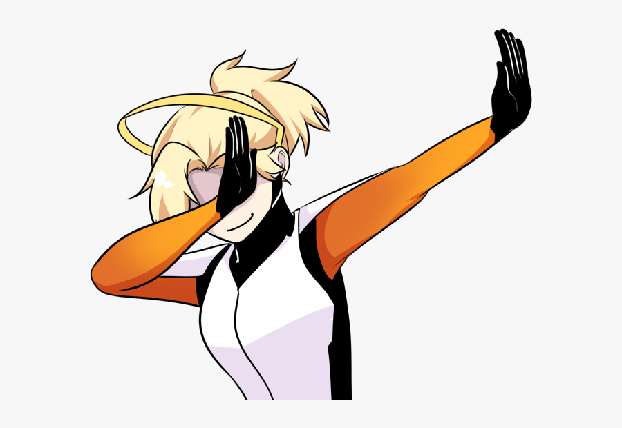 “everyone Needs A Dabbing Mercy ” - Mercy Overwatch Png, Transparent Clipart