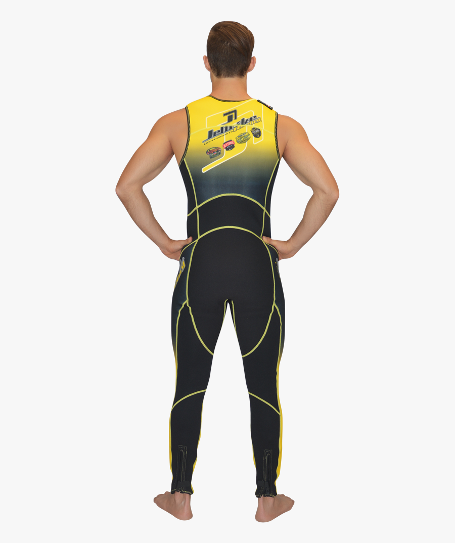 Classic Yellow Wetsuit Jet Ski Ride Race Jetski Png - Spandex, Transparent Clipart