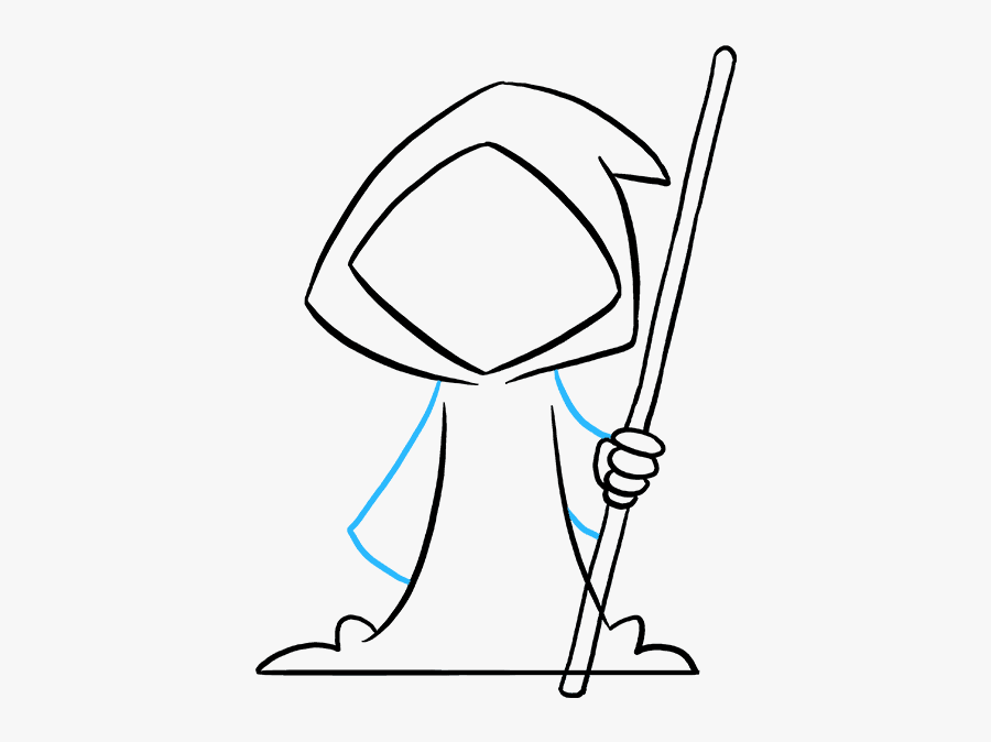 Draw A Grim Reaper, Transparent Clipart