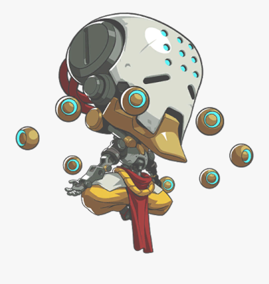 #overwatch #zenyatta #chibi - Overwatch Zenyatta Cute Spray, Transparent Clipart