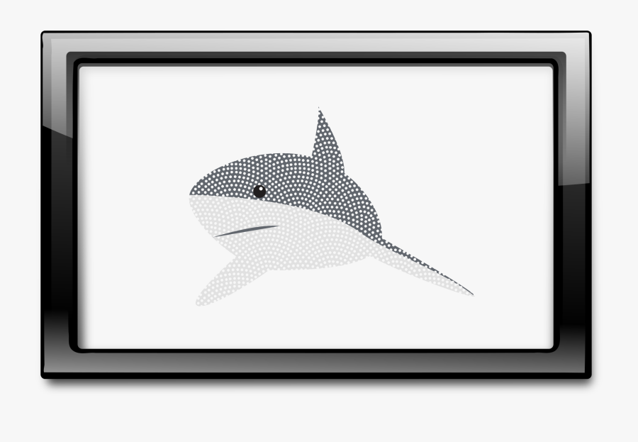 Whale Shark - Black Frame, Transparent Clipart