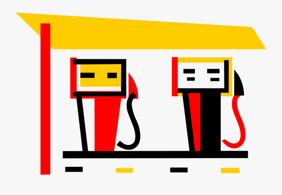 Vector Illustration Of Gasoline Petroleum Fossil Fuel - Dibujos Animados Sobre Combustibles Fosiles, Transparent Clipart