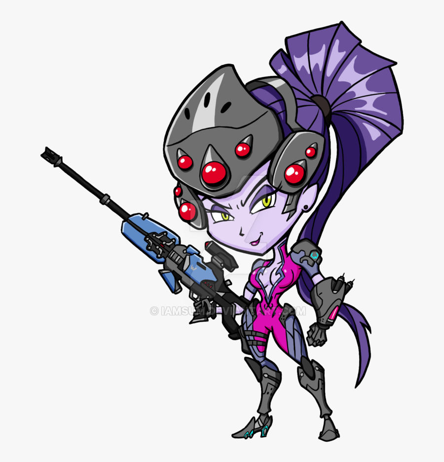 Widowmaker By Iamsum - Overwatch Widow Chibi Png, Transparent Clipart
