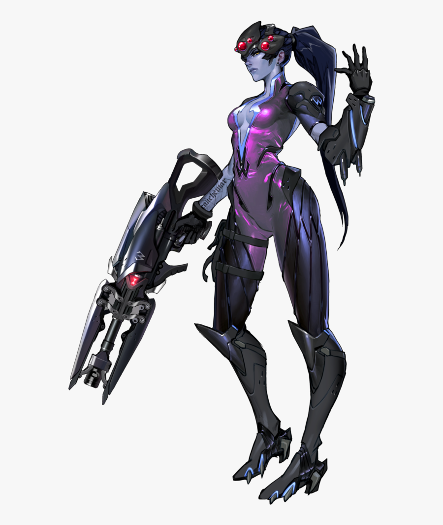 Transparent Overwatch Clipart - Overwatch Widowmaker Concept Art, Transparent Clipart