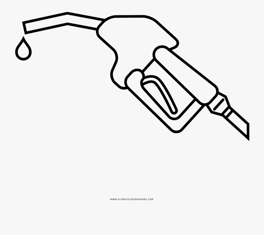 Gas Pump Coloring Page - Imagens Para Colorir De Gasolina, Transparent Clipart