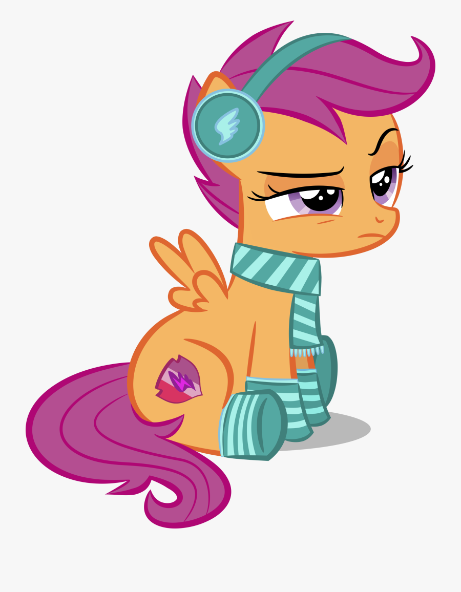 Scarf Clipart Winter Outfit - Mlp Pony Winter Clothes, Transparent Clipart