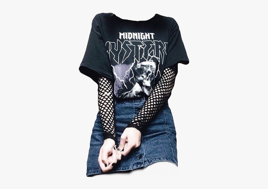 Clip Art Cute Grunge Outfits - Rock Style Instagram, Transparent Clipart