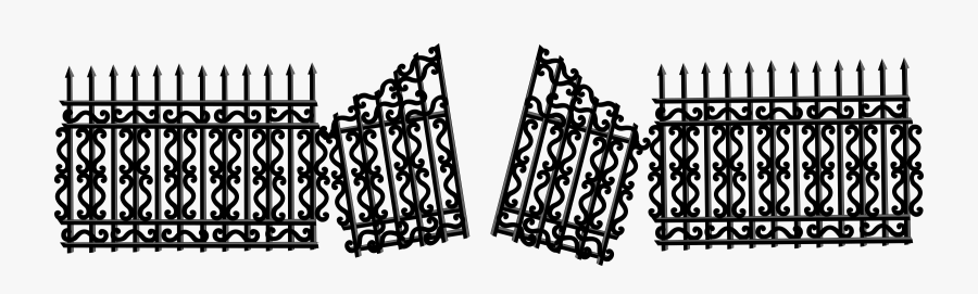 This Free Icons Png Design Of Iron Fence With Broken - Broken Gates Png, Transparent Clipart