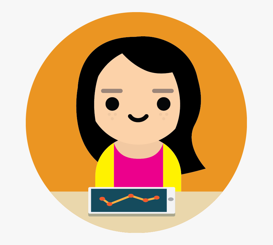 Girl Student Icon Png, Transparent Clipart