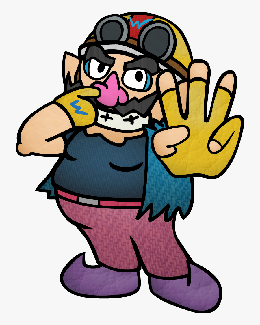 Wario In His Biker Outfit As He Appears In Brawl Minus - Brawl Minus Art, Transparent Clipart