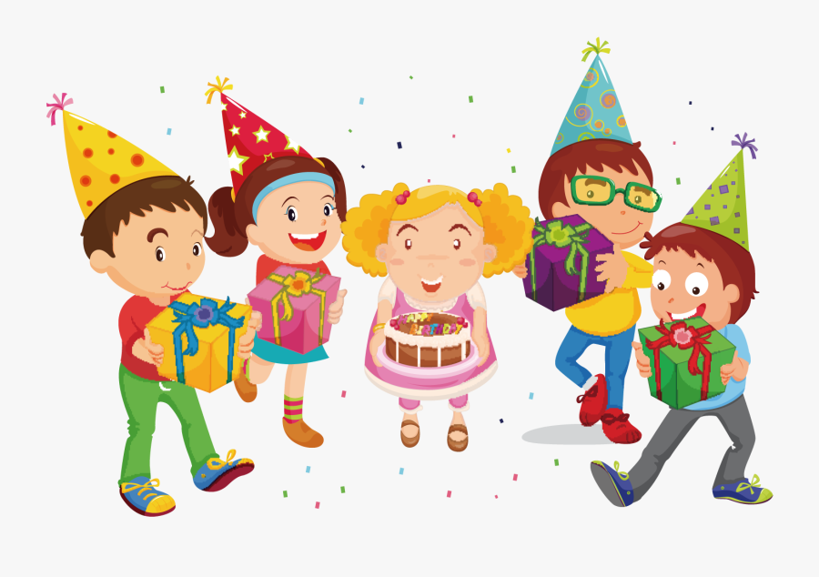 Party Clipart Childrens Party - Children Happy Birthday Clipart, Transparent Clipart