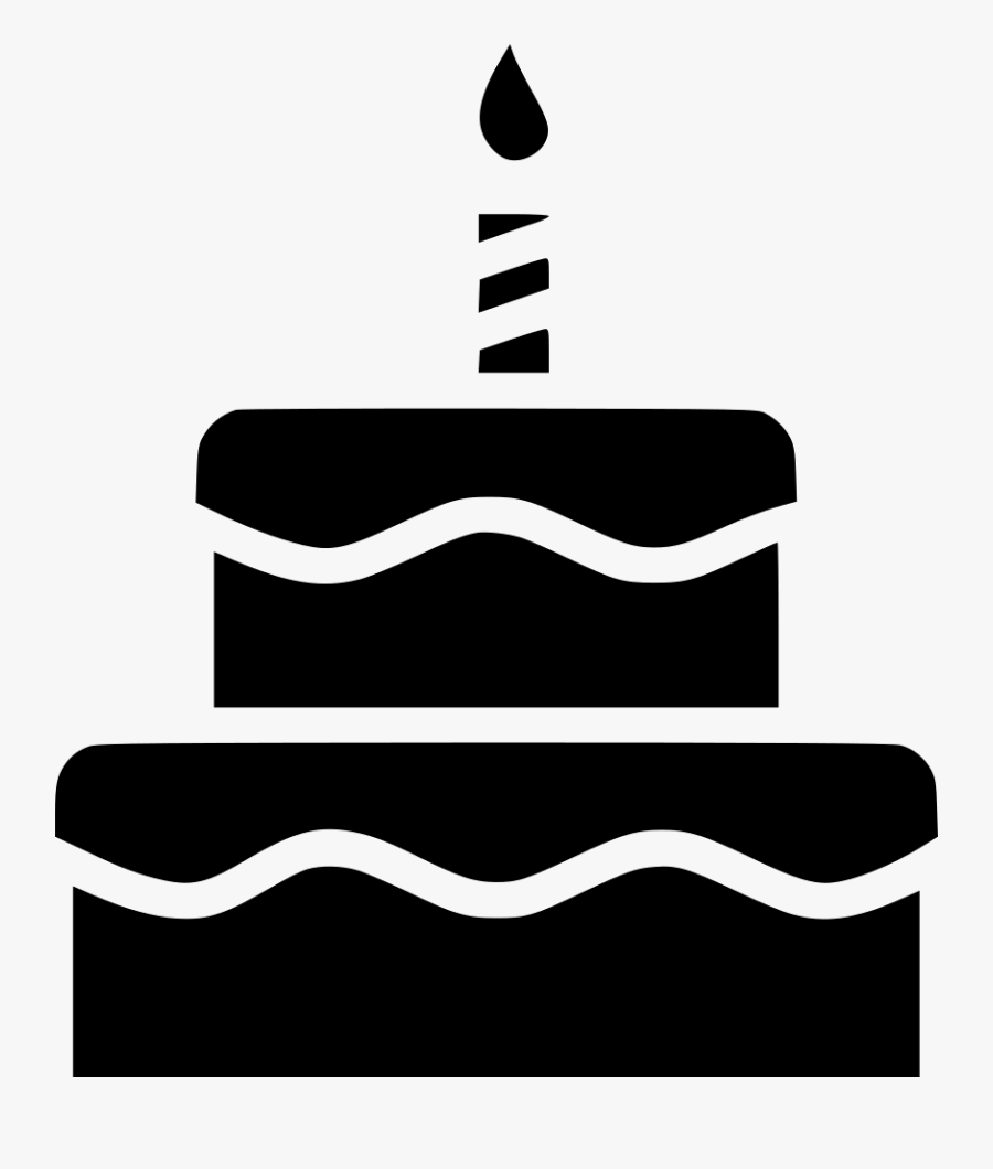 Cake Christmas Birthday Festival Celebration Candle - Illustration, Transparent Clipart