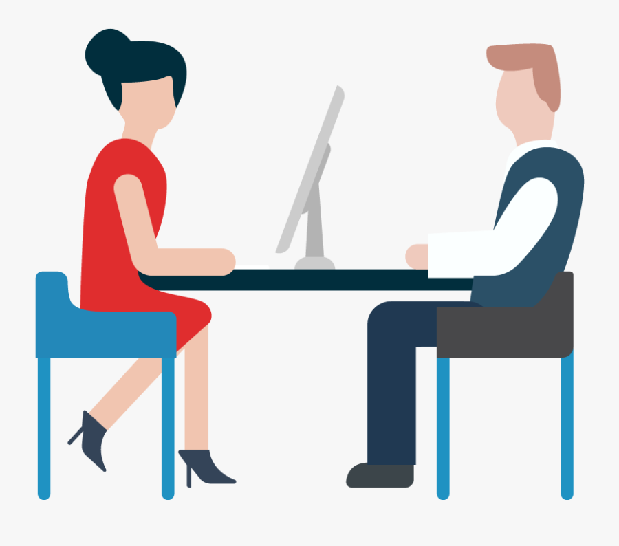 One On One Meeting Illustration - One On One Meeting Png, Transparent Clipart