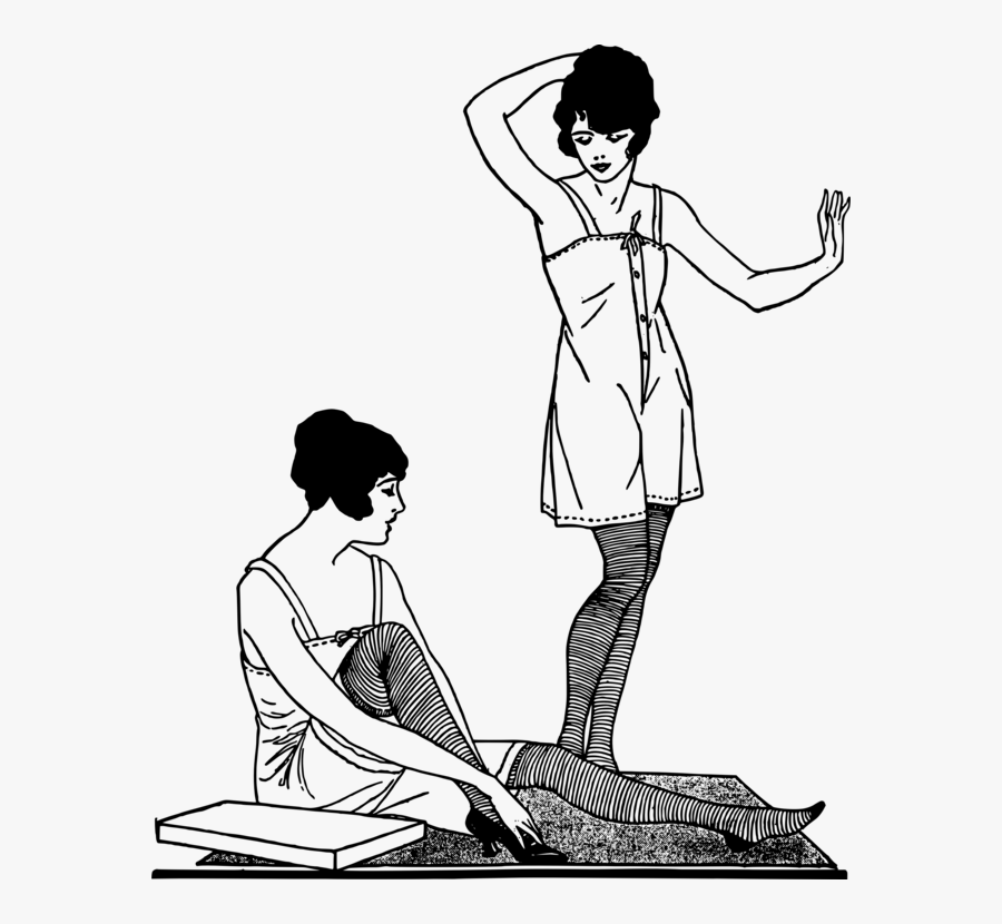 1920s Undergarment Dress Fashion Drawing 1920s Png - 1920s Fashion Png Transparent, Transparent Clipart