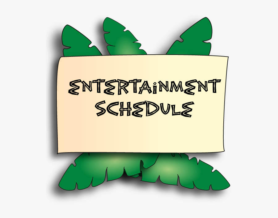 Entertainment Schedule, Transparent Clipart