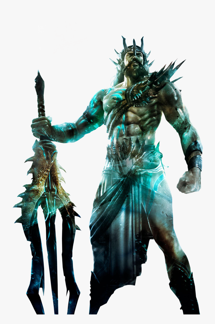 Transparent Poseidon Clipart - Poseidon God Of War Png, Transparent Clipart