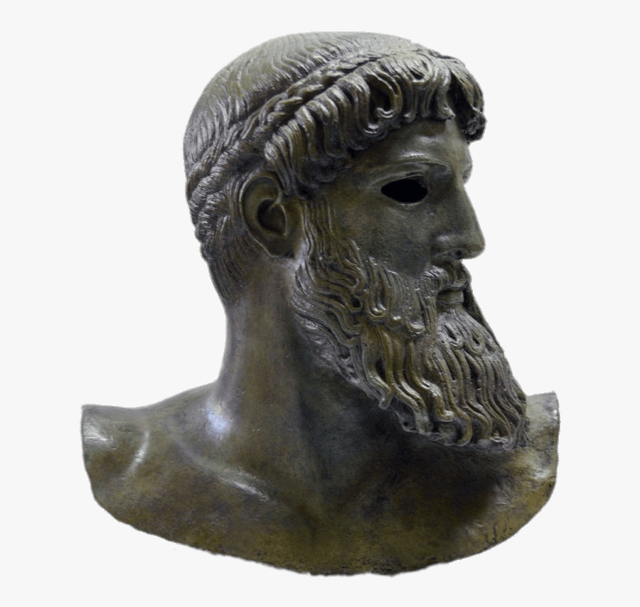 Head Of Poseidon - Poseidon Head Sculpture Png, Transparent Clipart