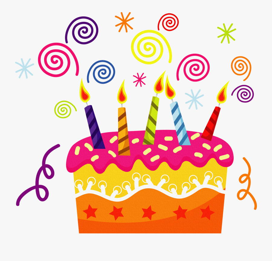 Bolo De Aniversário Desenho, Transparent Clipart