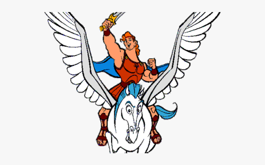 Riding A Pegasus Transparent, Transparent Clipart