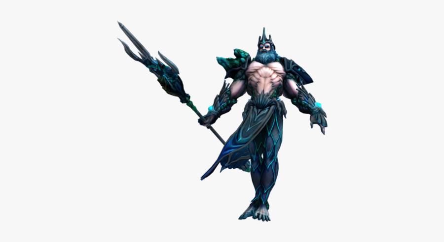 Smite Renders Poseidon Second - Poseidon Smite Png, Transparent Clipart