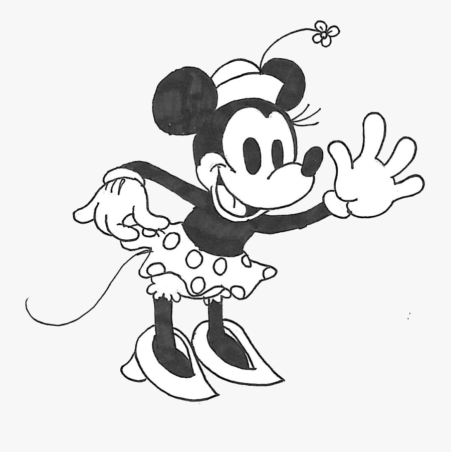 Minnie Mouse Old Fashioned, Transparent Clipart