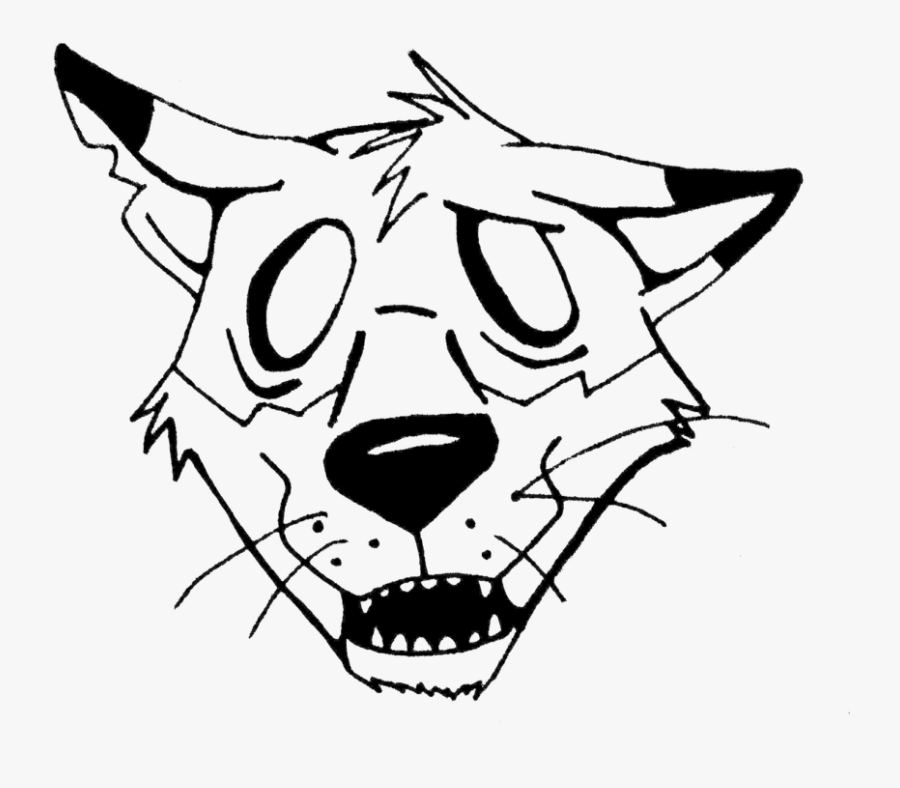 Transparent Fox Head Clipart Black And White - Fox Racing, Transparent Clipart
