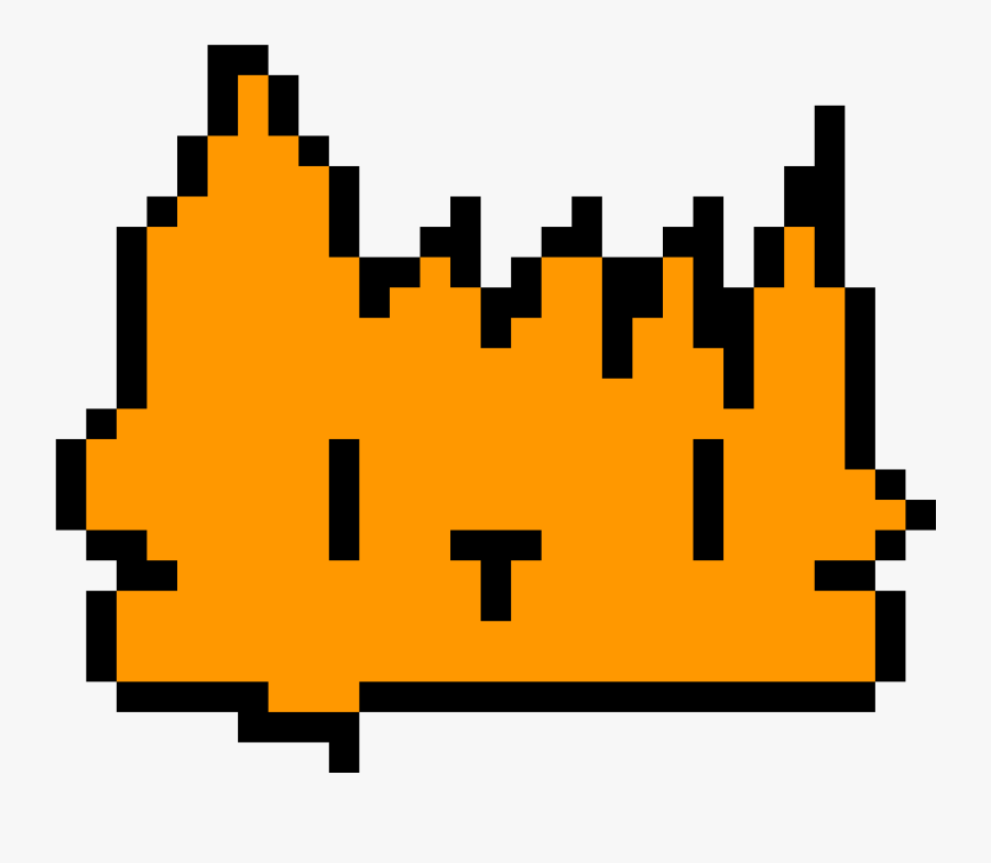 Fox Face - Pixel Super Mario Star, Transparent Clipart