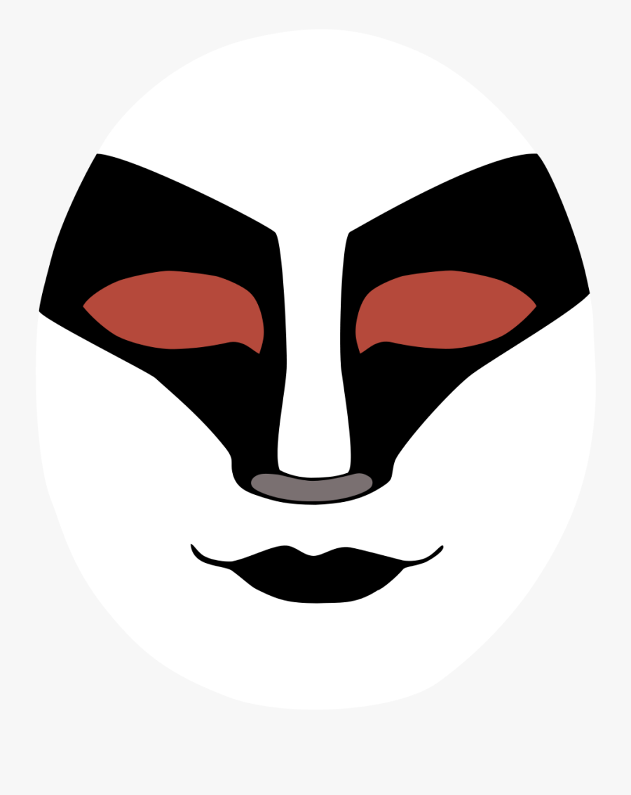 Kiss Fox Face - Kiss Eric Carr Makeup, Transparent Clipart